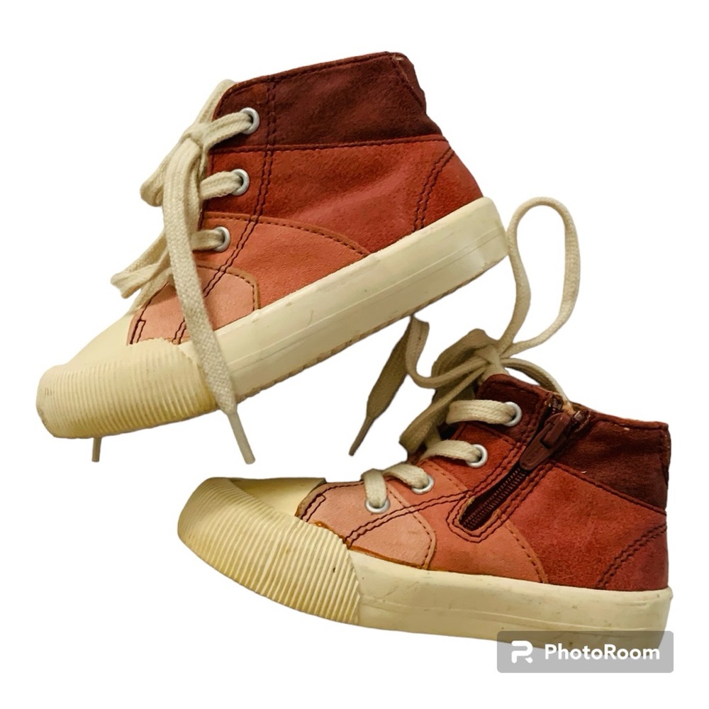 Zara Ombre Pink High Top Sneakers